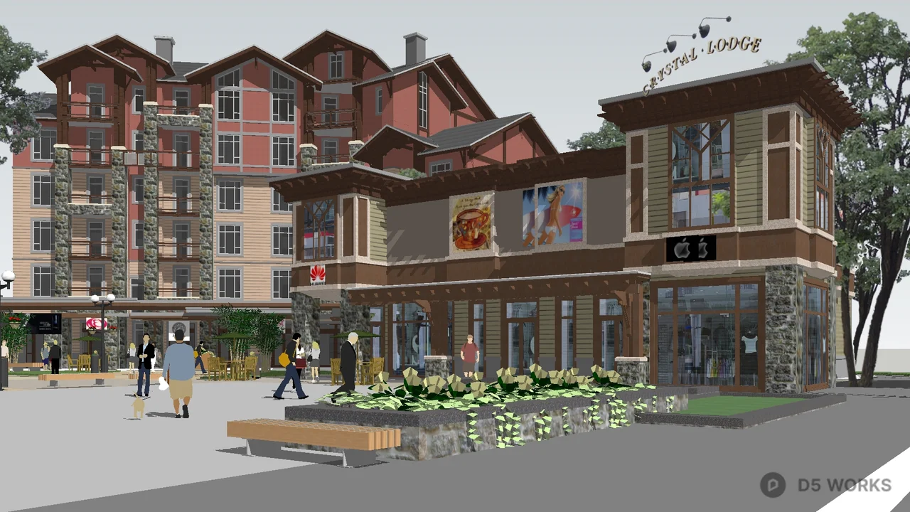 Commercial Street Landscape 3d model thumbnail 5