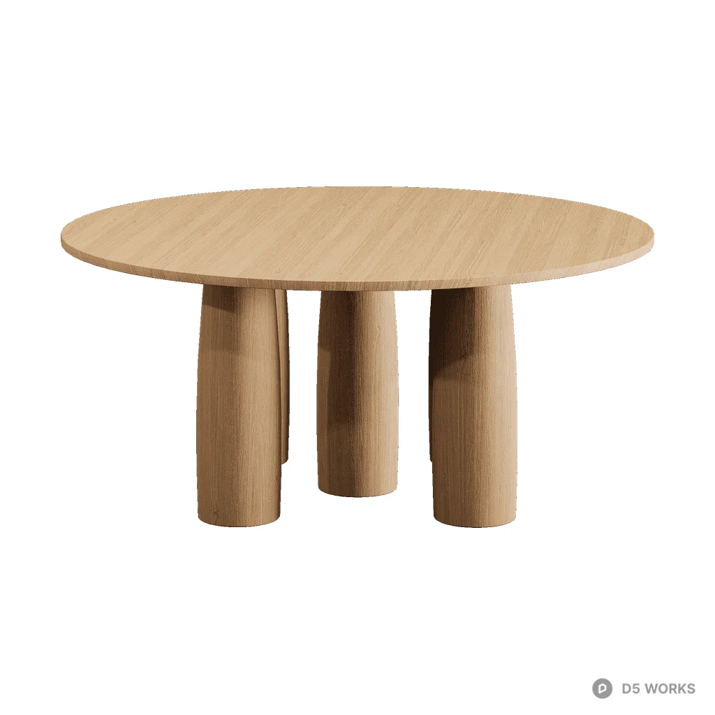 Il Colonnato Dining Table 07 3d model - Image 1