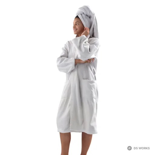Bathrobe woman 05 3d model - Image 1