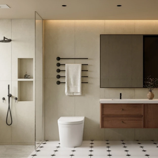Modern Minimalist Bathroom 3d model