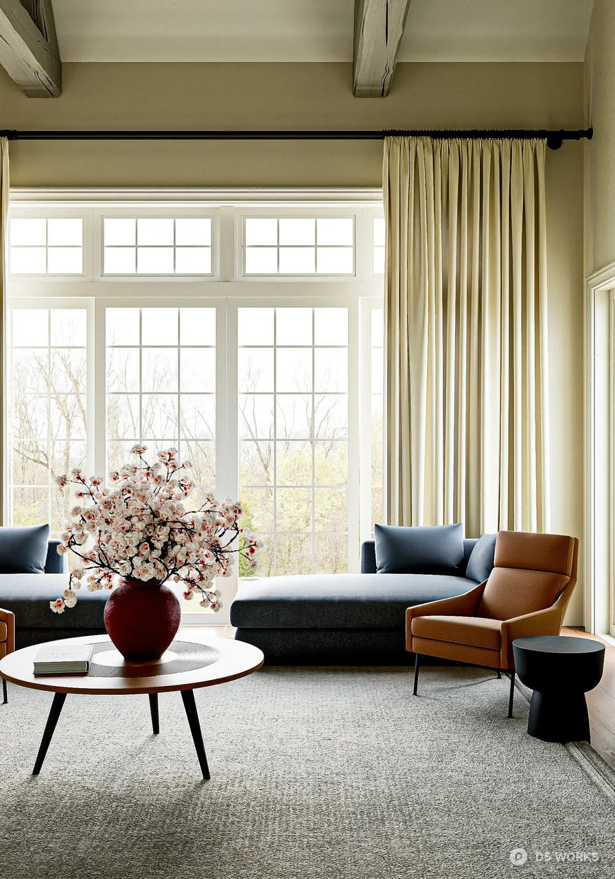 Villa Living Room 3d model thumbnail 2