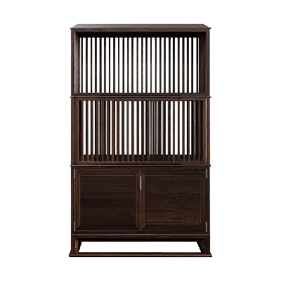 Brown Wooden Tea Side Cabinet