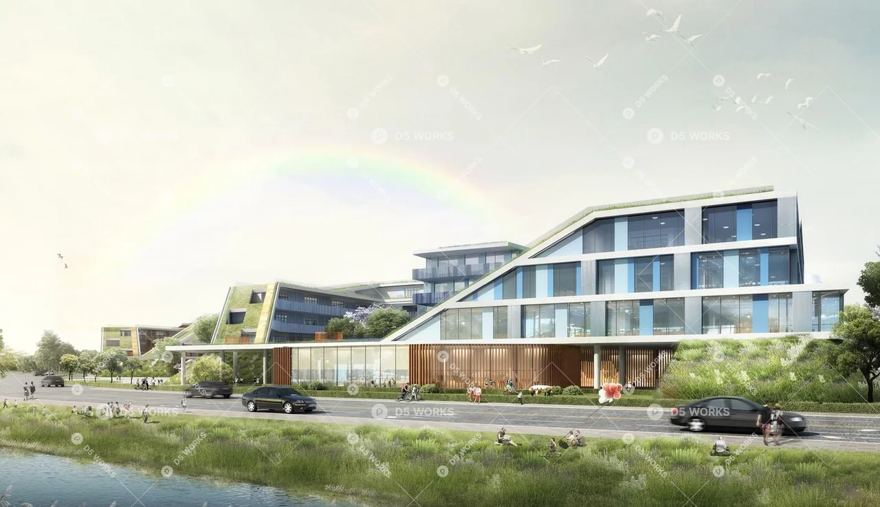 School Building 3d model thumbnail 5