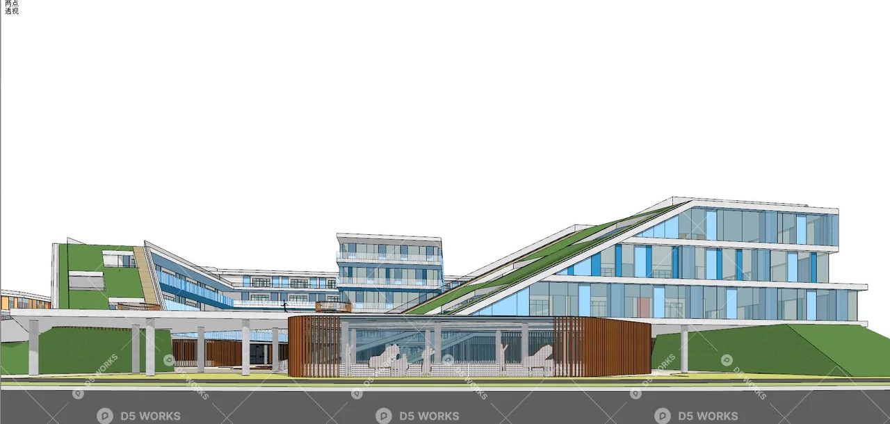 School Building 3d model thumbnail 8