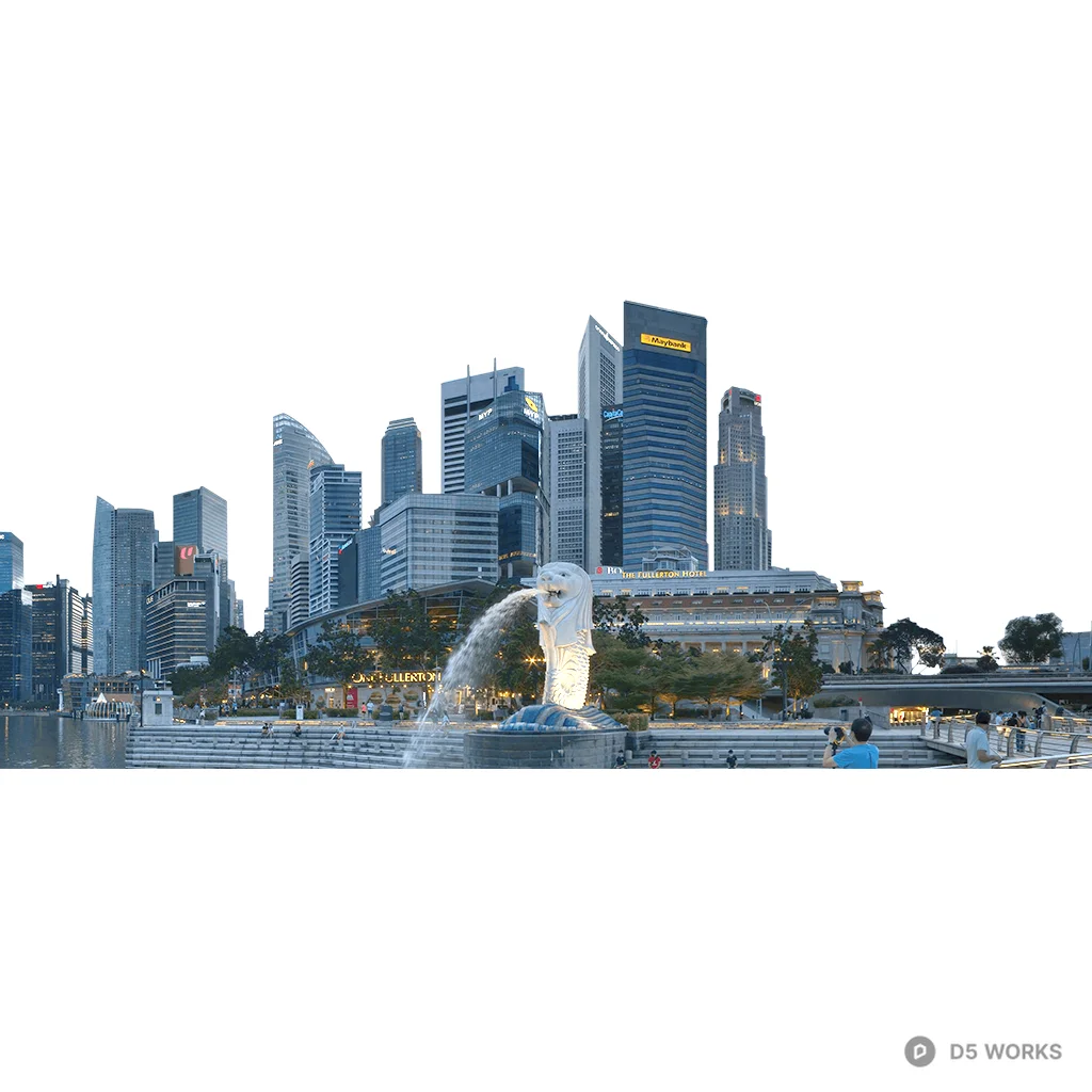 Urban Daytime View 01 3d model - Image 1