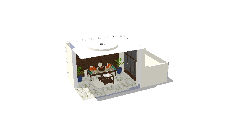 Chinese Sofa & Side Table Set