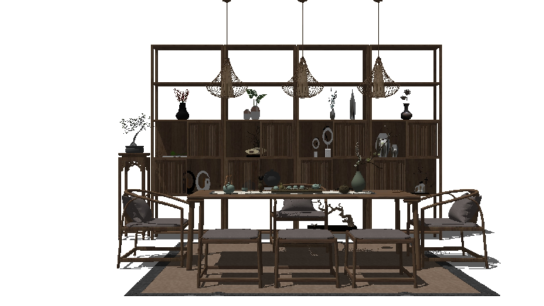 Modern Dining Table & Chairs Set