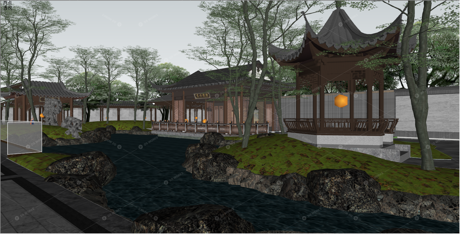 Courtyard Landscape 3D Models