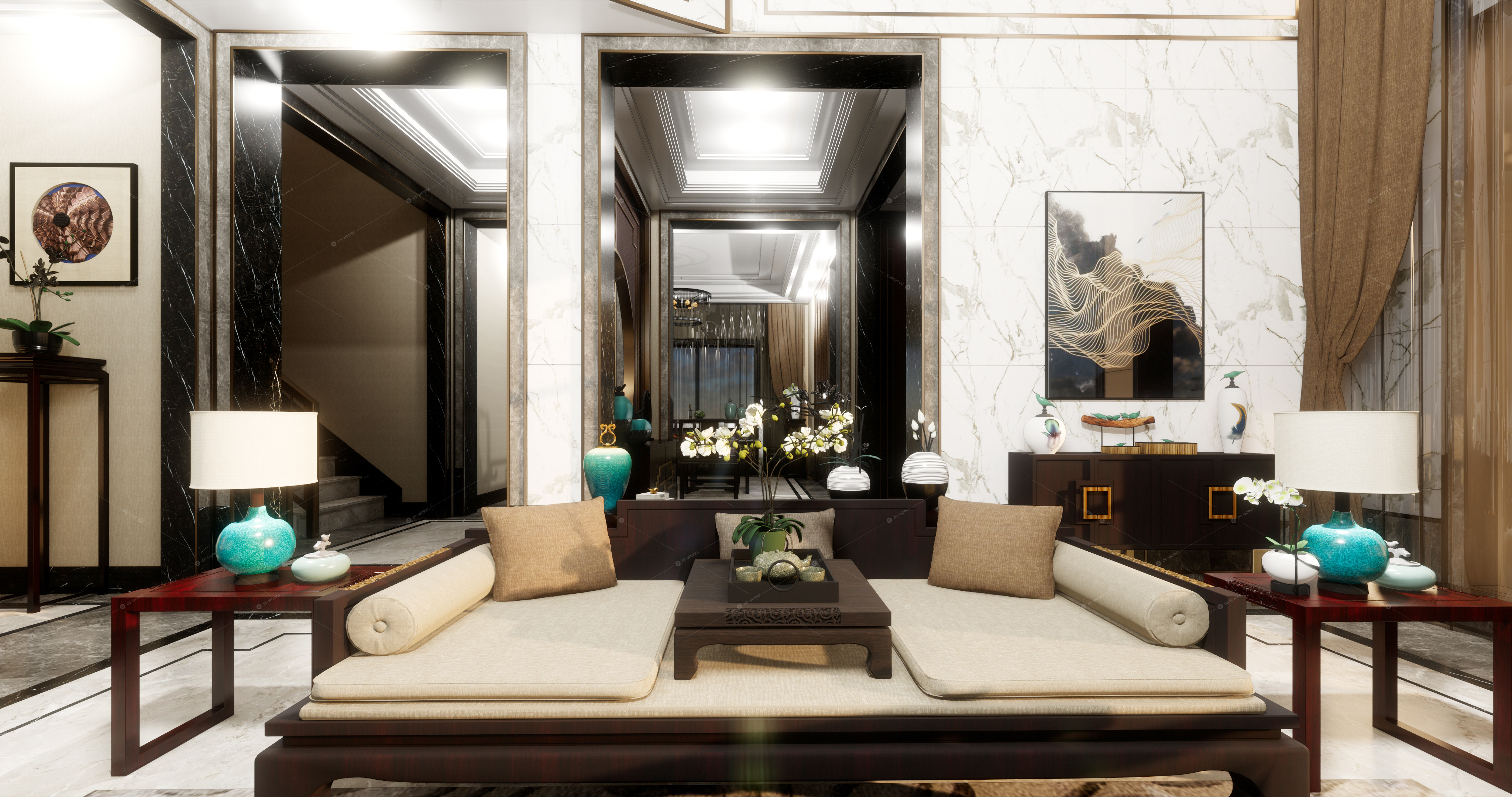 Living & Dining Rooms 3D Models 10
