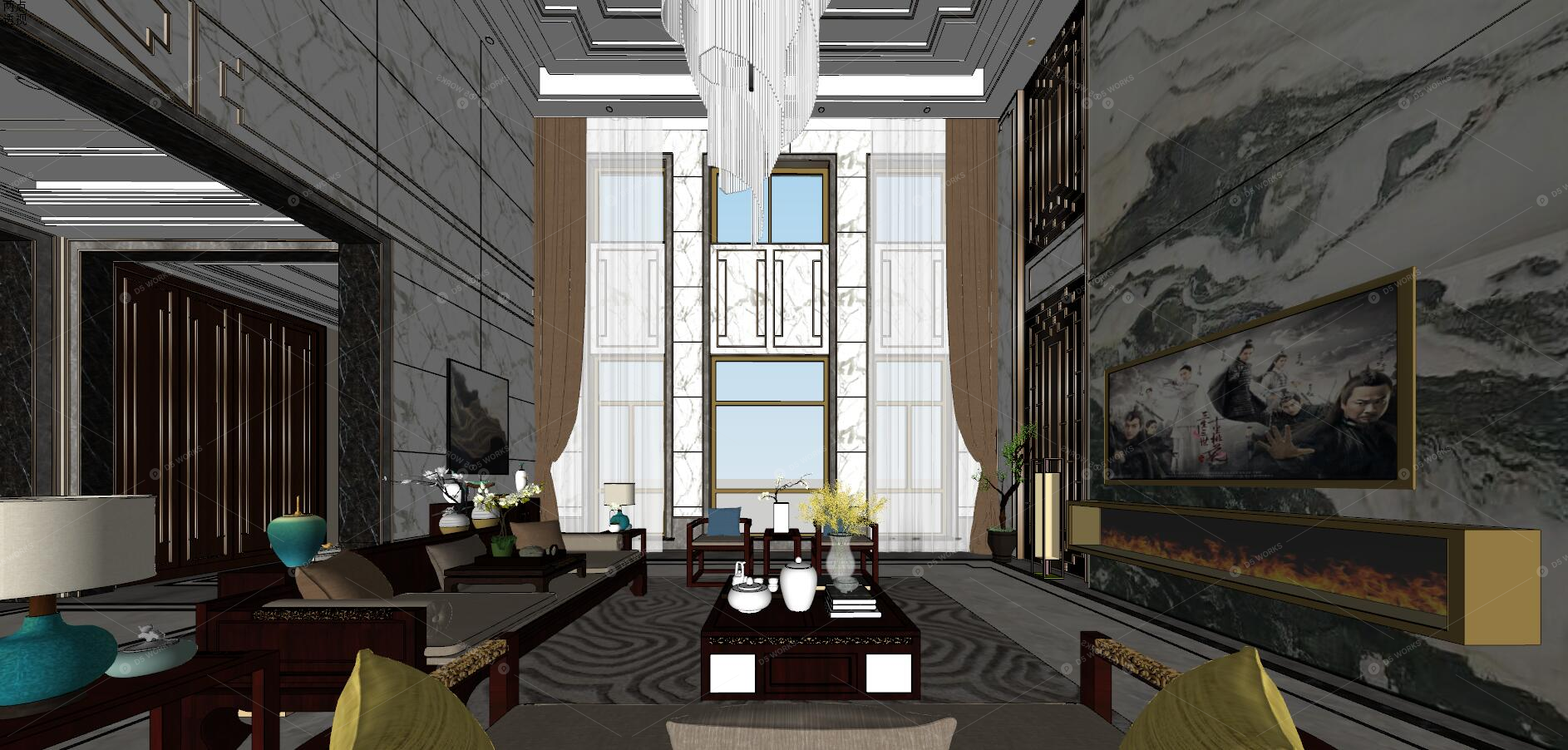 Living & Dining Rooms 3D Models 11