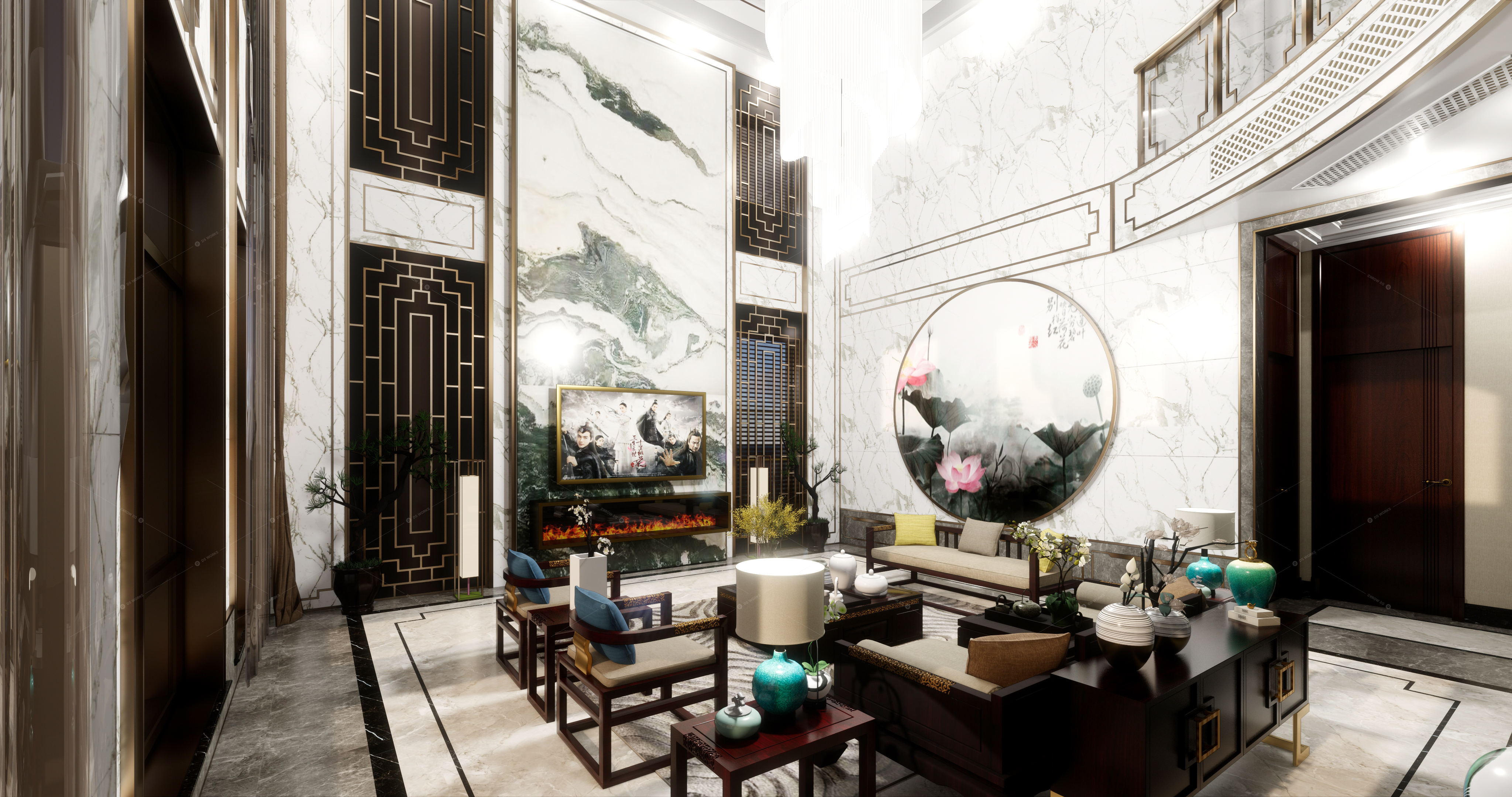Living & Dining Rooms 3D Models 8