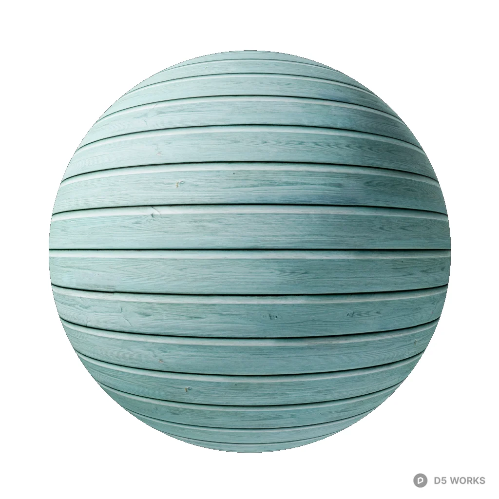 Light Blue Wood Plank pbr material - Image 1