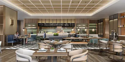 Modern Hotel Restaurant