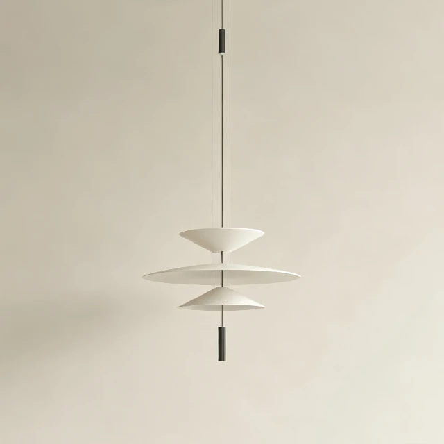 Minimalist Multi-Tier Disc Pendant Light 3d model