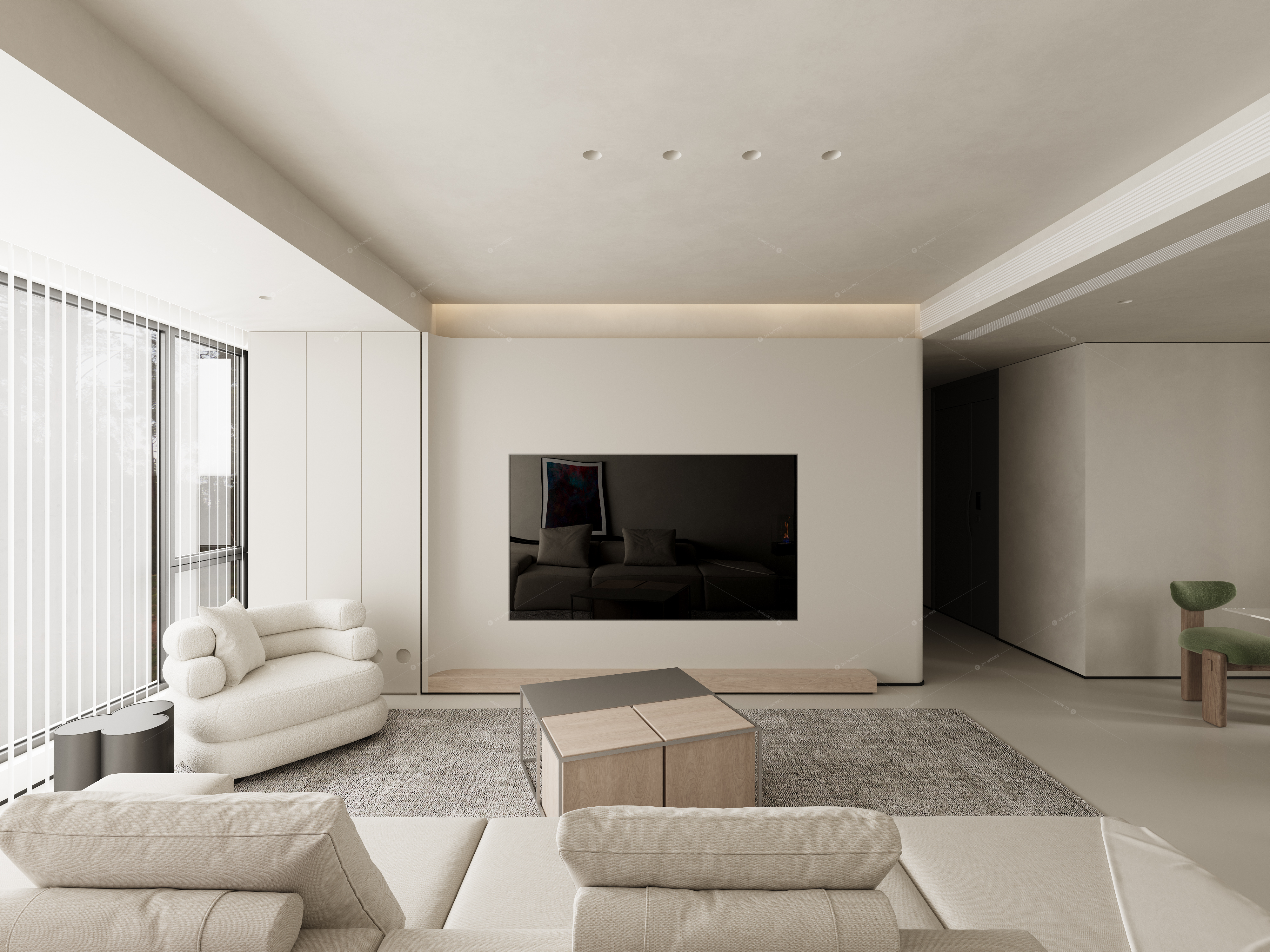 Living & Dining Rooms 3D Models 8