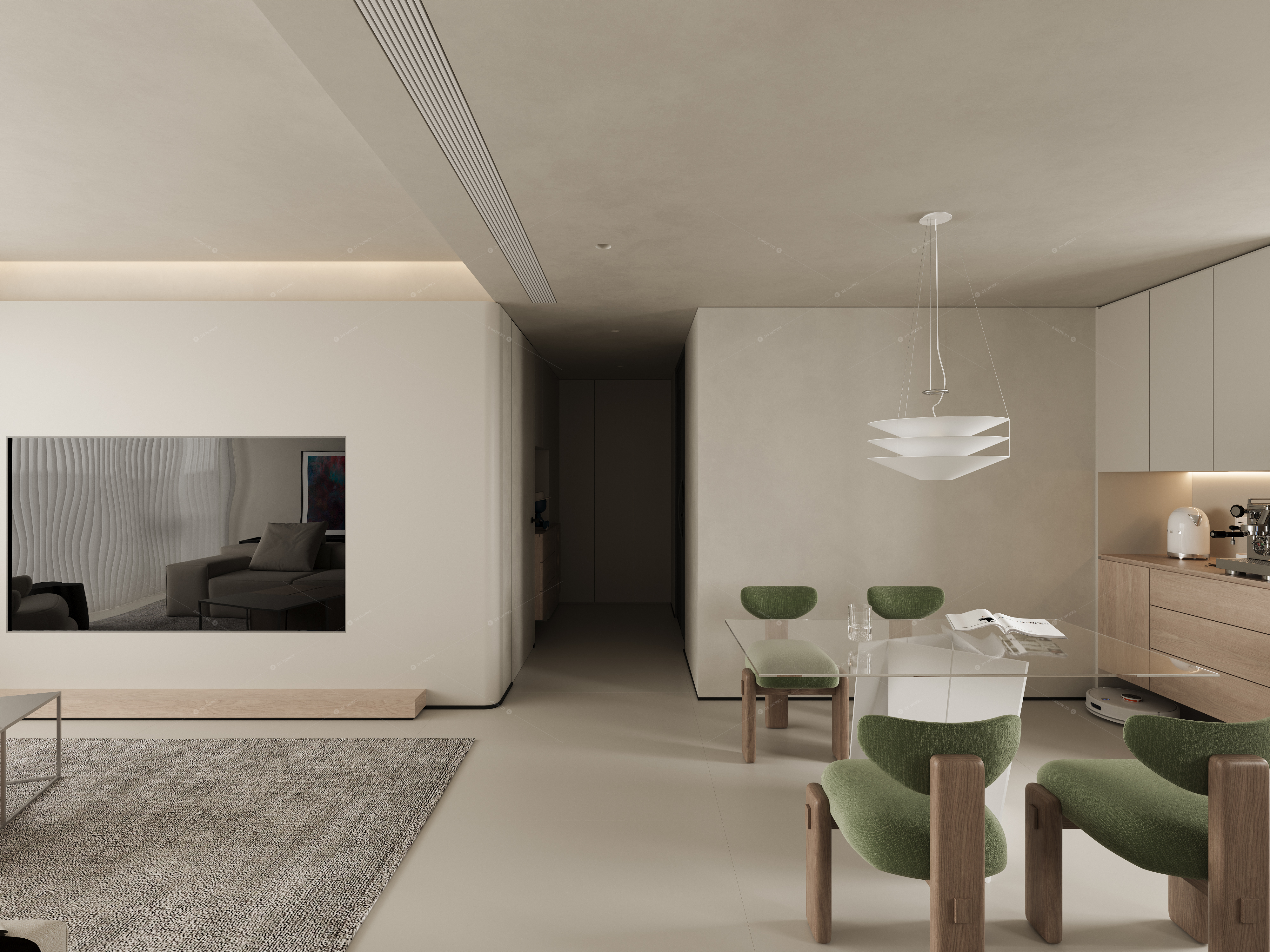 Living & Dining Rooms 3D Models 7