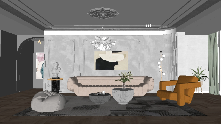 Traditional Home Living Room