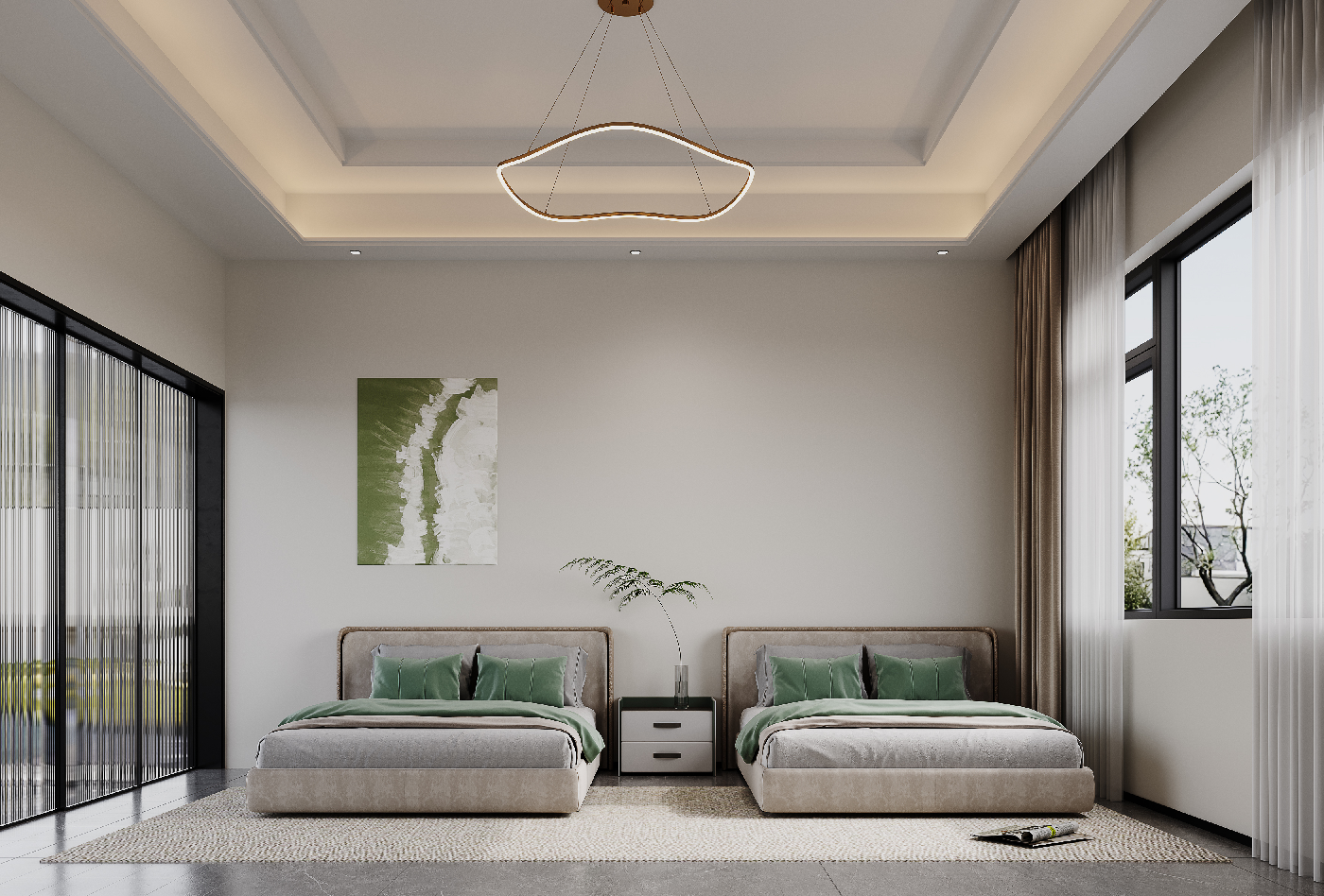 Organic Modern Hotel Guest Room