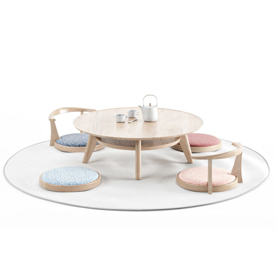Tea Sets 3D Models 2