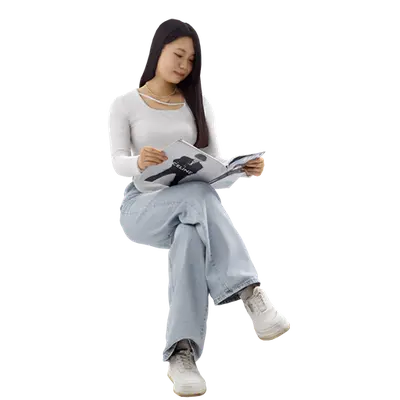 Casual woman 152 3d model