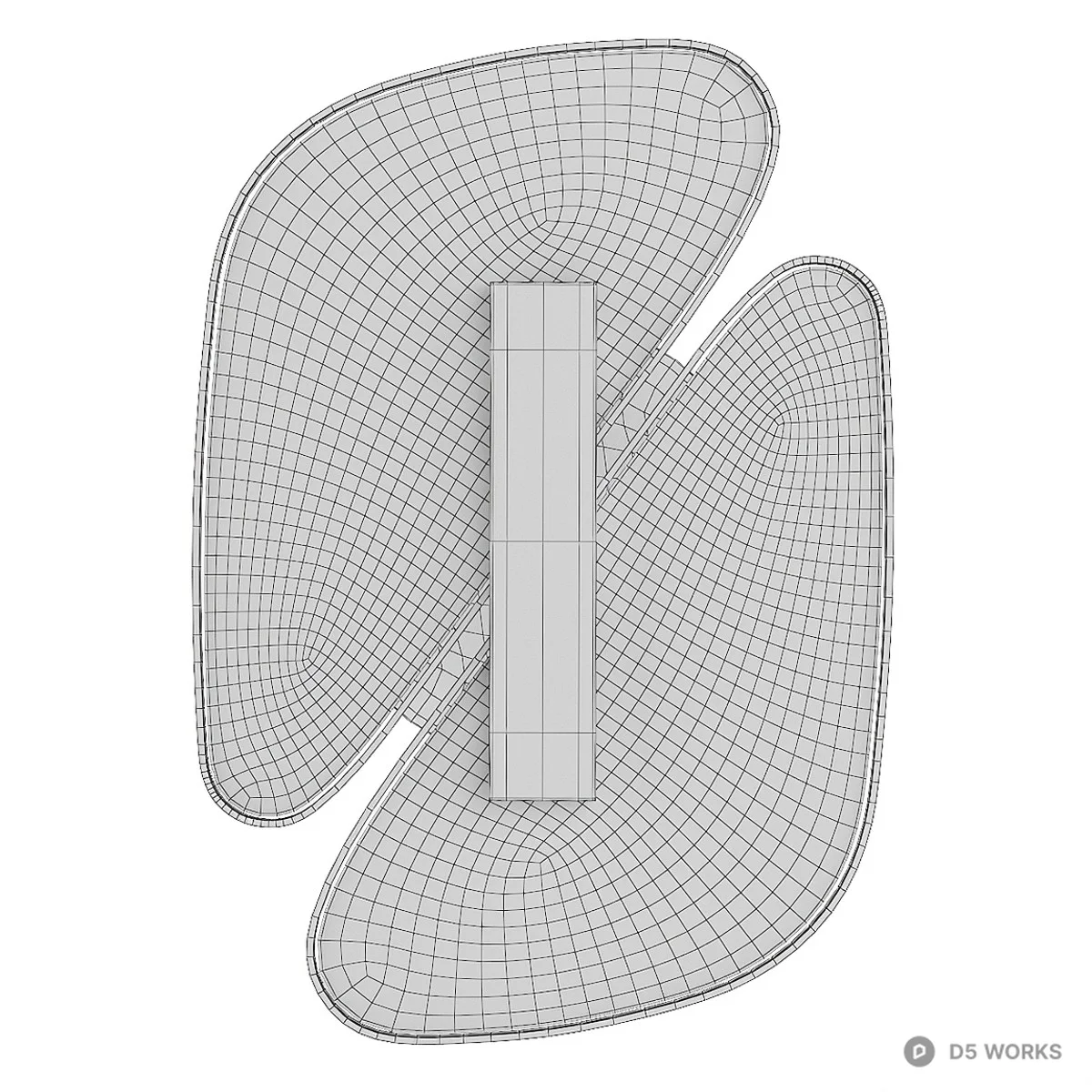 Marble Texture Wall Sconce 3d model thumbnail 2