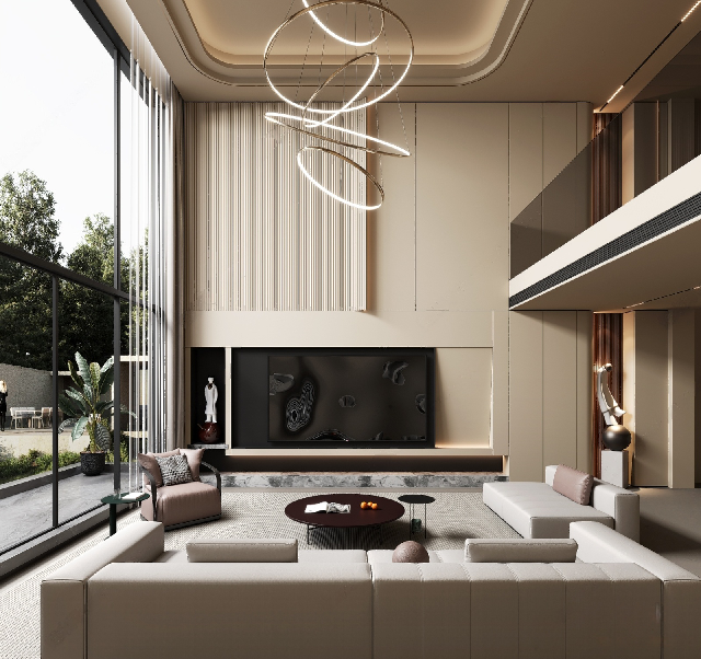 Modern Villa Living Room