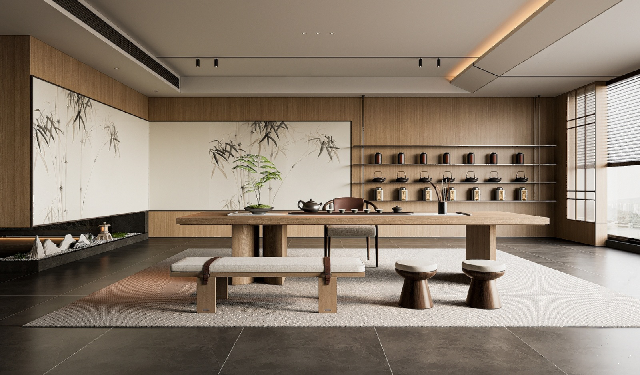 Organic Modern Tea Room
