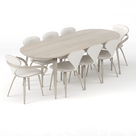 Modern Dining Table & Chairs Set 