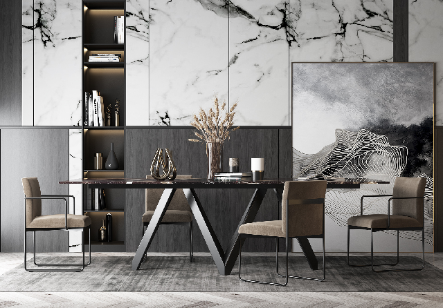 Modern Dining Table & Chairs Set