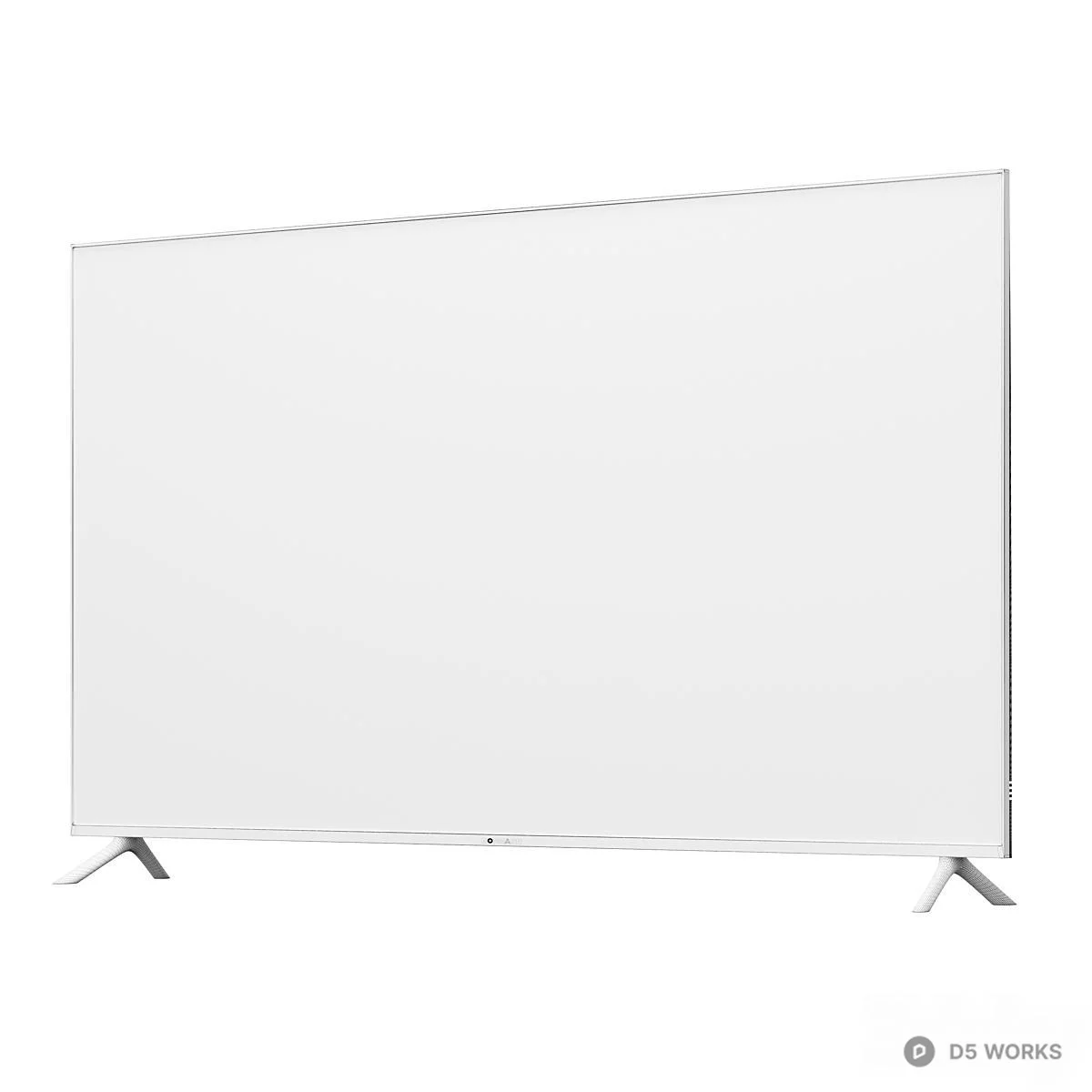 Ultra Slim Frameless TV With Mountain Landscape Display 3d model thumbnail 4