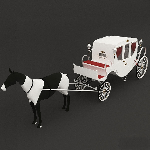 Modern Horse-Drawn Carriage