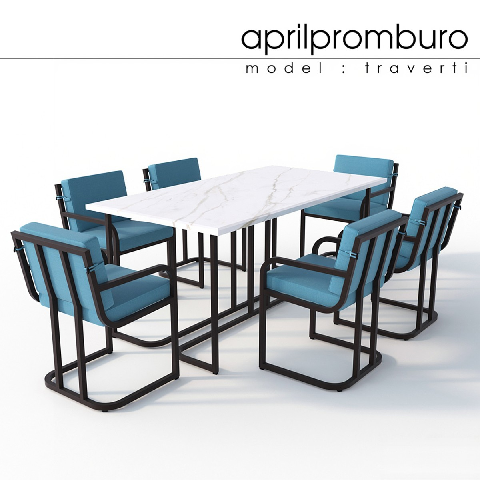 Modern Dining Table & Chairs Set