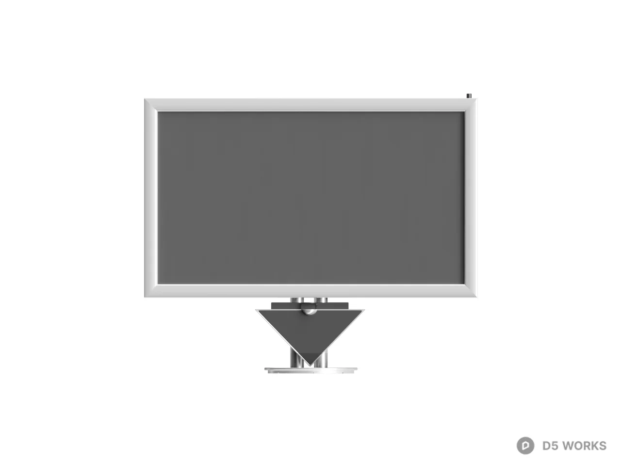 Minimalist Computer Monitor 3d model thumbnail 2