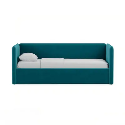 Teal Velvet Sofa Bed 3d model