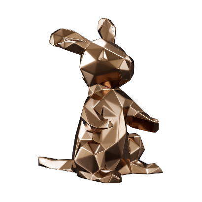 Other Ornaments Metal rabbit ornament