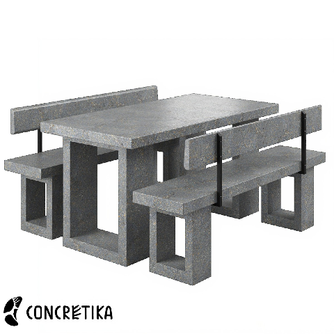 Modern Outdoor Table & Chairs Set