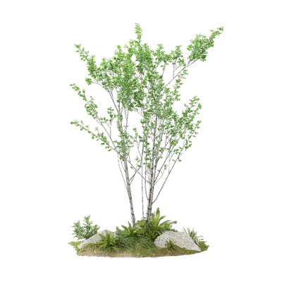 Grouped vegetation 34 3d model