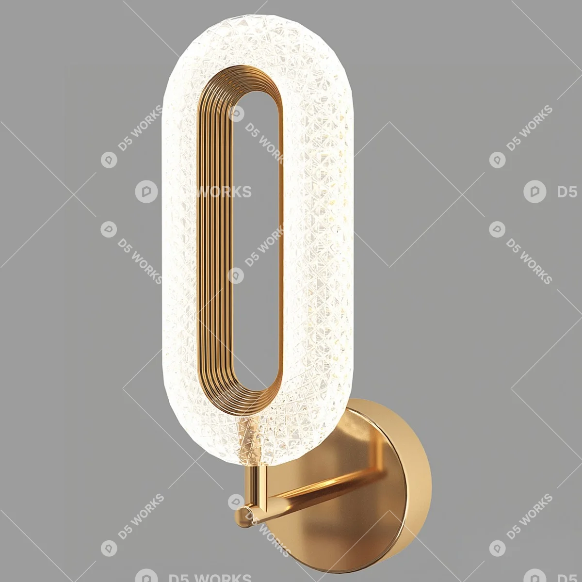 Contemporary Wall Lamp 3d model thumbnail 2