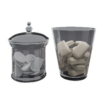 Bath Products Glass Jar Soap Bowl
