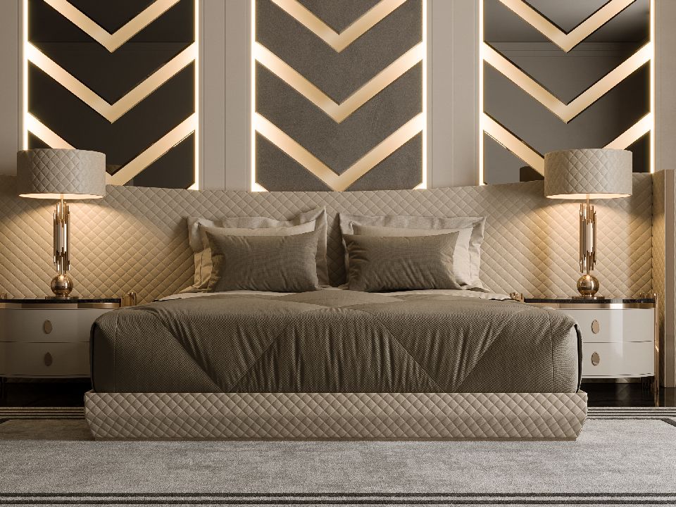 Art Deco Double Bed