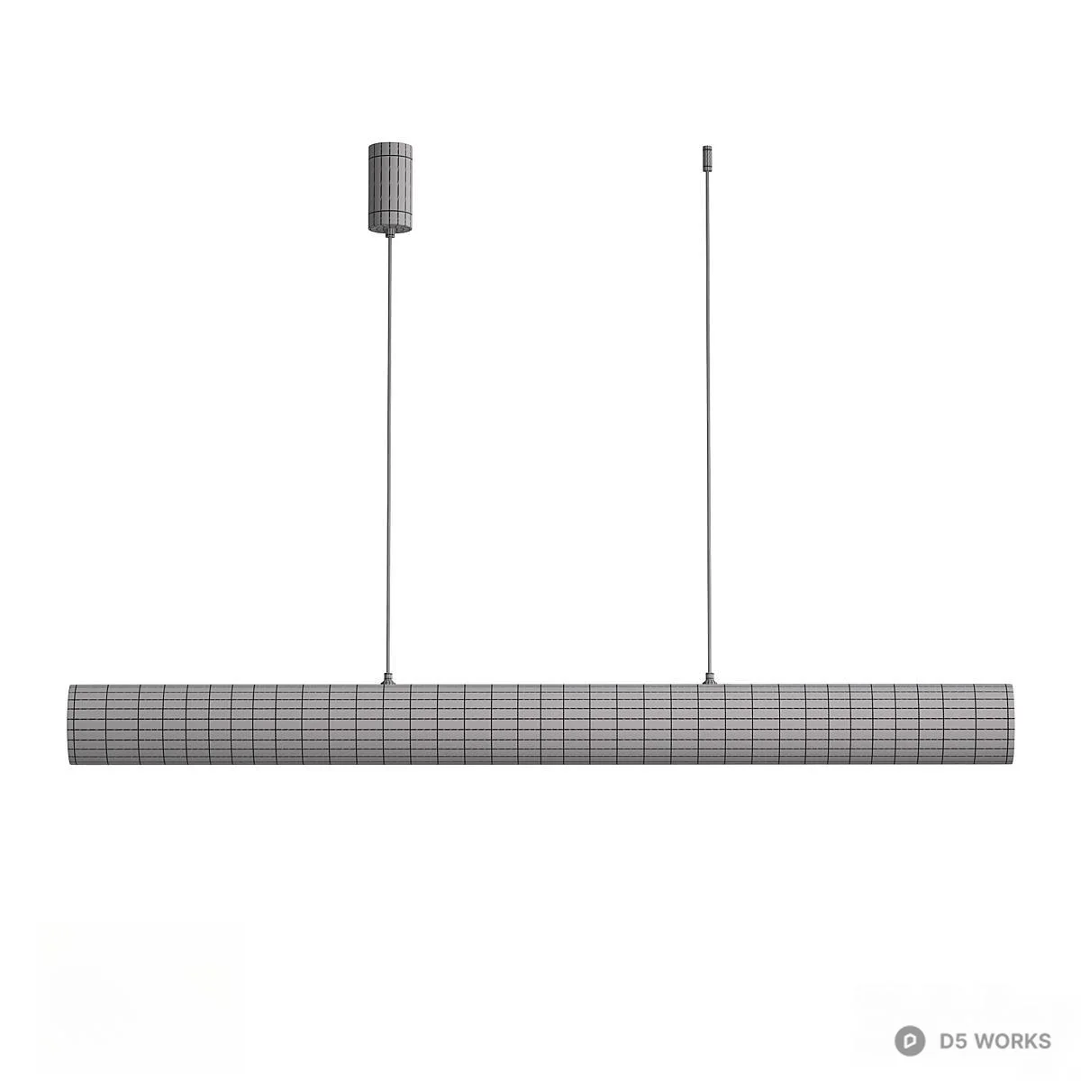 Minimalist Linear Pendant Light 3d model thumbnail 6