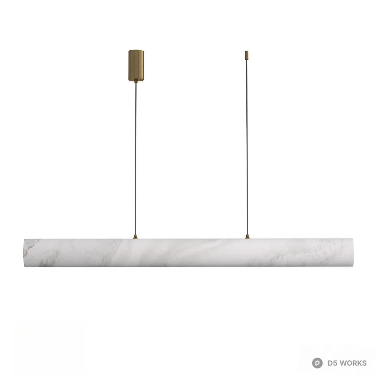 Minimalist Linear Pendant Light 3d model thumbnail 2