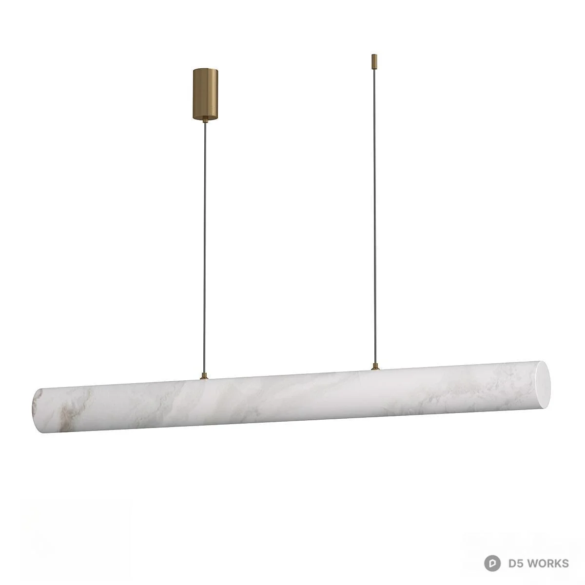 Minimalist Linear Pendant Light 3d model thumbnail 4
