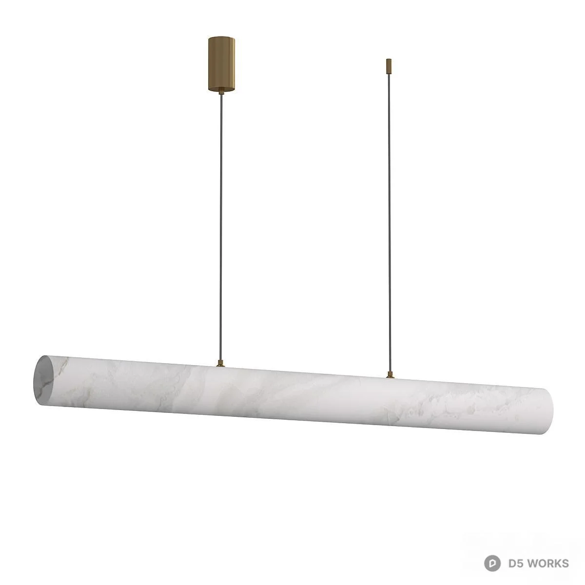 Minimalist Linear Pendant Light 3d model thumbnail 5