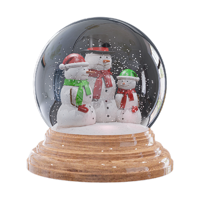 Other Ornaments Animated Christmas crystal ball 02