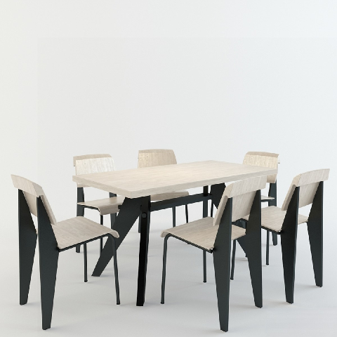 Modern Dining Table & Chairs Set