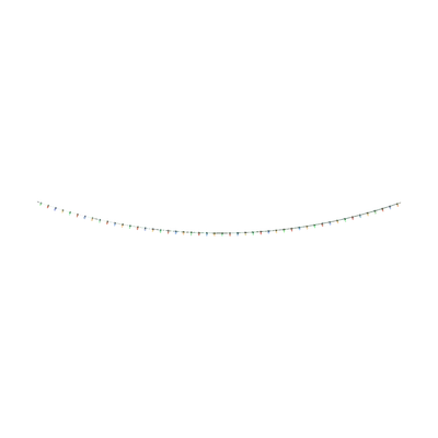 Hanging multicolor lights 3d model