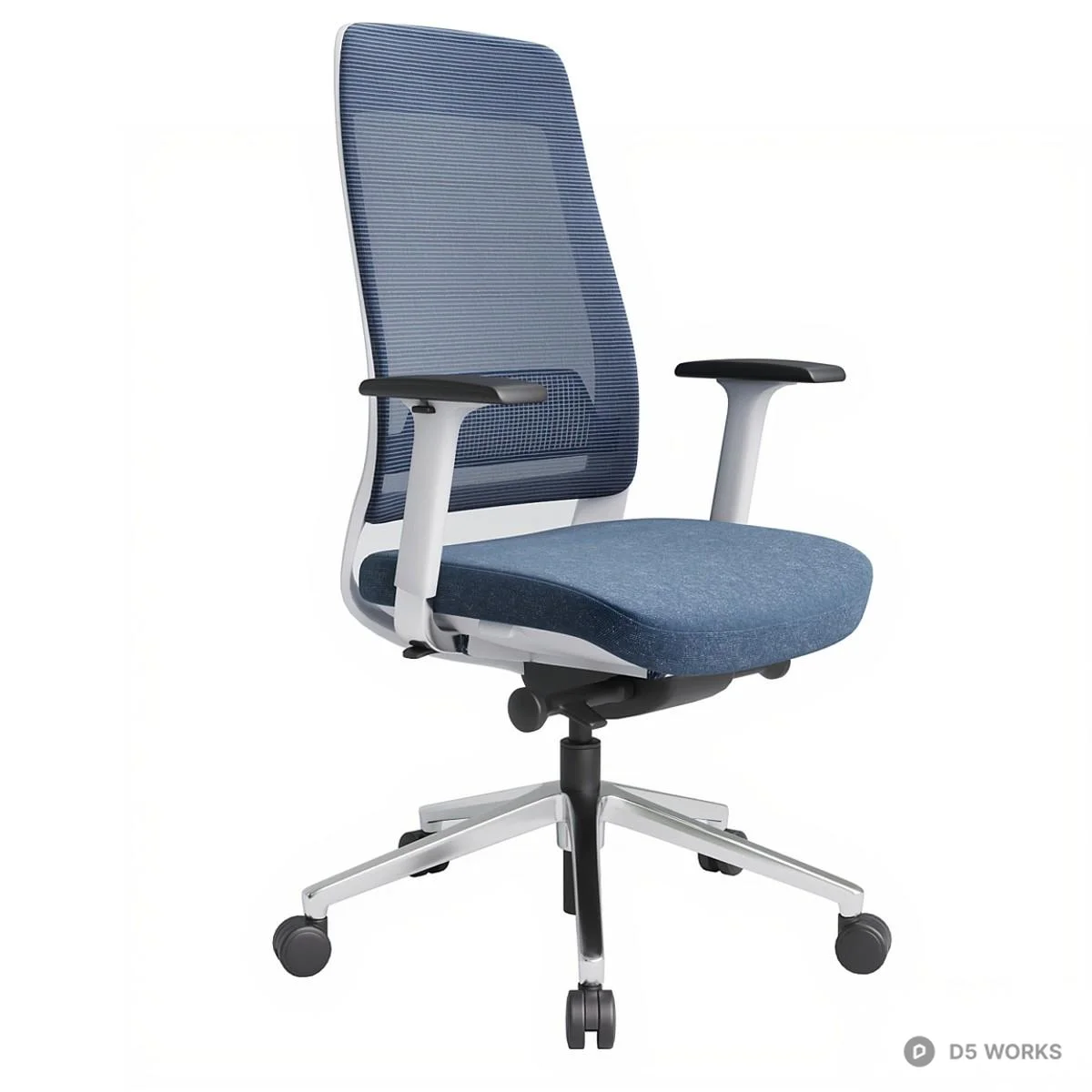 Mesh Back Office Chair 3d model thumbnail 3