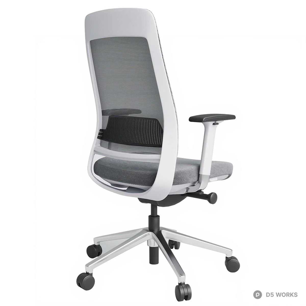 Mesh Back Office Chair 3d model thumbnail 2