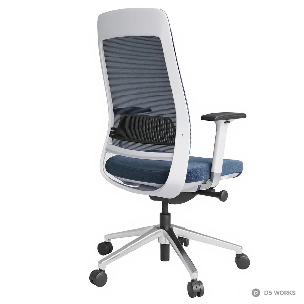 Mesh Back Office Chair 3d model thumbnail 4
